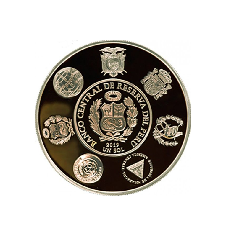 Perú 1 Sol Emisión conmemorativa Serie Iberoamericana XII - Ferrocarriles históricos 2019